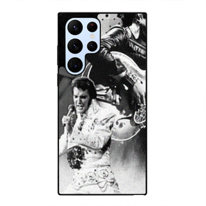 KING ELVIS PRESLEY BLACK WHITE Samsung Galaxy S22 Ultra Case Cover KING ELVIS PRESLEY BLACK WHITE Samsung Galaxy S22 Ultra Case Cover