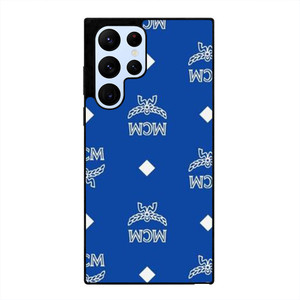 MCM WORLD WIDE BLUE Samsung Galaxy S22 Ultra Case Cover