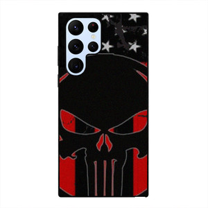 PUNISHER RED BLACK AMERICAN FLAG Samsung Galaxy S22 Ultra Case Cover PUNISHER RED BLACK AMERICAN FLAG Samsung Galaxy S22 Ultra Case Cover