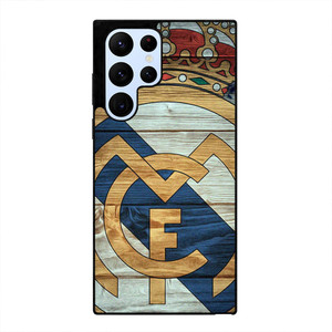 REAL MADRID FOOTBALL WOOD LOGO Samsung Galaxy S22 Ultra Case Cover REAL MADRID FOOTBALL WOOD LOGO Samsung Galaxy S22 Ultra Case Cover