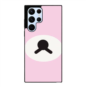 RILAKKUMA BEAR PINK MINIMALIST Samsung Galaxy S22 Ultra Case Cover RILAKKUMA BEAR PINK MINIMALIST Samsung Galaxy S22 Ultra Case Cover