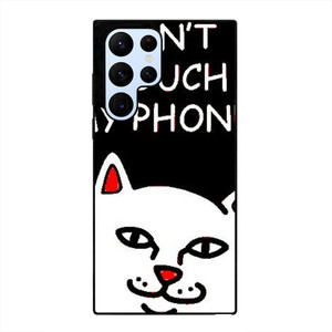 RIPNDIP CAT DONT TOUCH MY PHONE Samsung Galaxy S22 Ultra Case Cover RIPNDIP CAT DONT TOUCH MY PHONE Samsung Galaxy S22 Ultra Case Cover