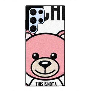 THIS IS NOT MOSCHINO TOY BEAR PINK Samsung Galaxy S22 Ultra Case Cover