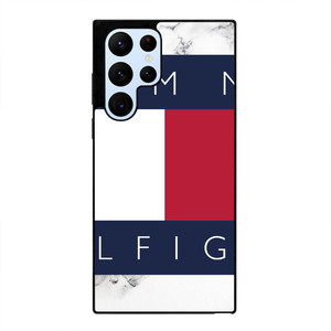 TOMMY HILFIGER WHITE MARBLE Samsung Galaxy S22 Ultra Case Cover