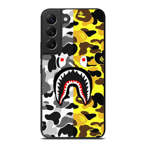 BAPE SHARK GREY YELLOW Samsung Galaxy S22 Plus Case Cover