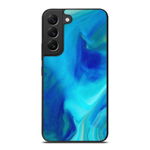 BLUE LIQUID TEXTURE Samsung Galaxy S22 Plus Case Cover