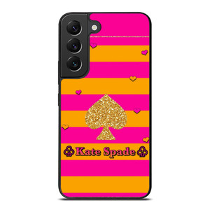 KATE SPADE PINK ORANGE STRIPE Samsung Galaxy S22 Plus Case Cover