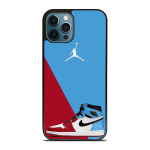 AIR JORDAN SNEAKERS RED BLUE iPhone 12 Pro Max Case Cover AIR JORDAN SNEAKERS RED BLUE iPhone 12 Pro Max Case Cover