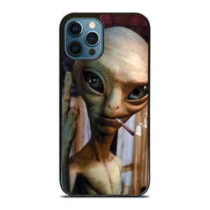 ALIEN MIDDLE FINGER SMOKING iPhone 12 Pro Max Case Cover ALIEN MIDDLE FINGER SMOKING iPhone 12 Pro Max Case Cover