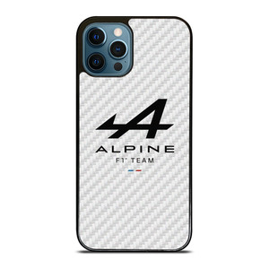 ALPINE F1 TEAM FORMULA ONE WHITE CARBON iPhone 12 Pro Max Case Cover