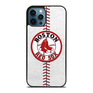 BOSTON RED SOX LEATHER STITCH iPhone 12 Pro Max Case Cover