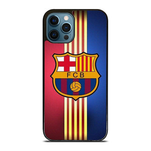 FC BARCELONA STRIPE LOGO iPhone 12 Pro Max Case Cover