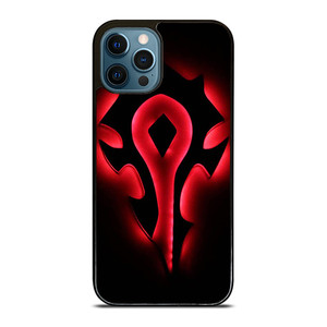 HORDE WORLD OF WARCRAFT BLACK LOGO iPhone 12 Pro Max Case Cover