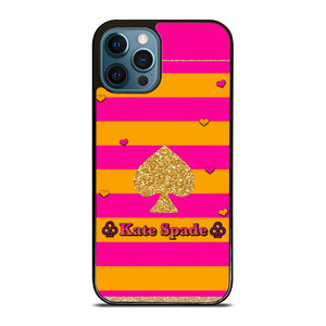 KATE SPADE PINK ORANGE STRIPE iPhone 12 Pro Max Case Cover
