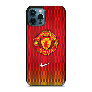 MANCHESTER UNITED NIKE RED CARBON iPhone 12 Pro Max Case Cover