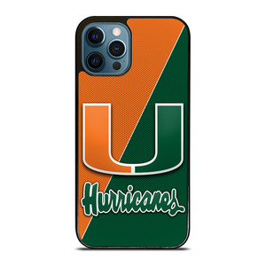 MIAMI HURRICANES LOGO CARBON iPhone 12 Pro Max Case Cover MIAMI HURRICANES LOGO CARBON iPhone 12 Pro Max Case Cover