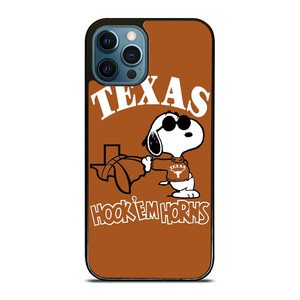 TEXAS LONGHORNS SNOOPY CARTOON iPhone 12 Pro Max Case Cover