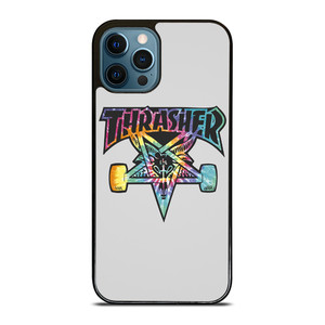 THRASHER SKATEBOARD TIE DYE LOGO iPhone 12 Pro Max Case Cover