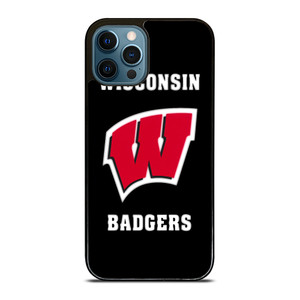 WISCONSIN BADGERS LOGO iPhone 12 Pro Max Case Cover WISCONSIN BADGERS LOGO iPhone 12 Pro Max Case Cover
