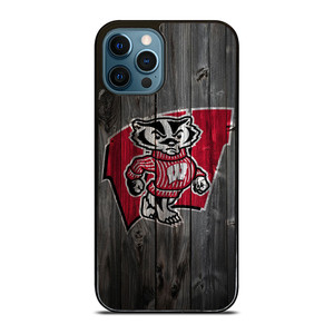 WISCONSIN BADGERS WOOD LOGO iPhone 12 Pro Max Case Cover WISCONSIN BADGERS WOOD LOGO iPhone 12 Pro Max Case Cover