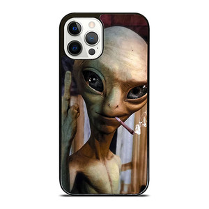 ALIEN MIDDLE FINGER SMOKING iPhone 12 Pro Case Cover ALIEN MIDDLE FINGER SMOKING iPhone 12 Pro Case Cover