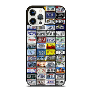 ALL STATES LICENSE PLATE COLLAGE iPhone 12 Pro Case Cover ALL STATES LICENSE PLATE COLLAGE iPhone 12 Pro Case Cover