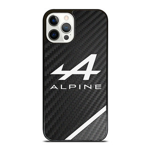 ALPINE AUTOMOBILES LOGO CARBON iPhone 12 Pro Case Cover