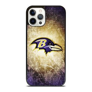 BALTIMORE RAVENS NFL METAL LOGO iPhone 12 Pro Case Cover
