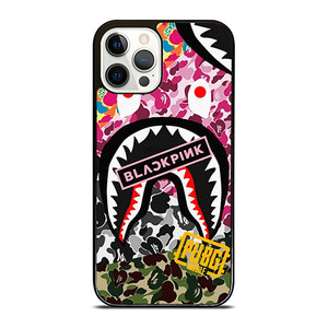 BAPE SHARK BLACKPINK CAMO COLLAGE iPhone 12 Pro Case Cover