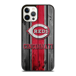 CINCINNATI REDS WOOD LOGO iPhone 12 Pro Case Cover
