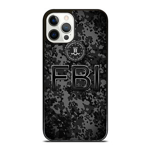 FEDERAL BUREAU OF INVESTIGATION FBI BLACK CAMO iPhone 12 Pro Case Cover FEDERAL BUREAU OF INVESTIGATION FBI BLACK CAMO iPhone 12 Pro Case Cover