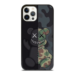 KAWS BLACK CAMO iPhone 12 Pro Case Cover KAWS BLACK CAMO iPhone 12 Pro Case Cover
