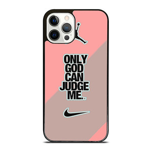 NIKE AIR JORDAN ONLY GOD CAN JUDGE ME PINK iPhone 12 Pro Case Cover NIKE AIR JORDAN ONLY GOD CAN JUDGE ME PINK iPhone 12 Pro Case Cover