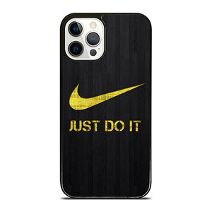 NIKE JUST DO IT WOOD LOGO YELLOW iPhone 12 Pro Case Cover NIKE JUST DO IT WOOD LOGO YELLOW iPhone 12 Pro Case Cover