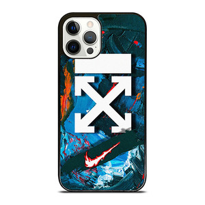 NIKE OFF WHITE ABSTRACT PAINTING iPhone 12 Pro Case Cover