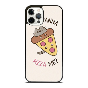 PUSHEEN THE CAT PIZZA iPhone 12 Pro Case Cover