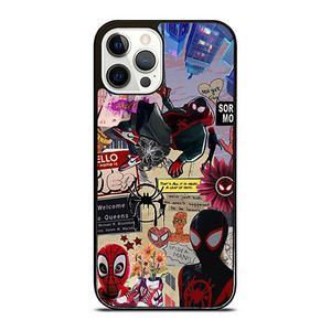 SPIDERMAN INTO THE SPIDER VERSE COLLAGE iPhone 12 Pro Case Cover SPIDERMAN INTO THE SPIDER VERSE COLLAGE iPhone 12 Pro Case Cover