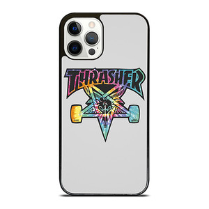 THRASHER SKATEBOARD TIE DYE LOGO iPhone 12 Pro Case Cover
