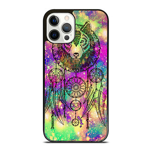 WHITE WOLF DREAMCATCHER TIE DIE iPhone 12 Pro Case Cover WHITE WOLF DREAMCATCHER TIE DIE iPhone 12 Pro Case Cover