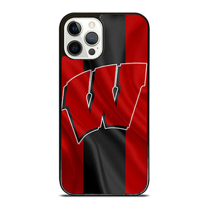 WISCONSIN BADGERS FLAG iPhone 12 Pro Case Cover WISCONSIN BADGERS FLAG iPhone 12 Pro Case Cover