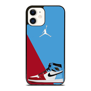 AIR JORDAN SNEAKERS RED BLUE iPhone 12 Case Cover AIR JORDAN SNEAKERS RED BLUE iPhone 12 Case Cover