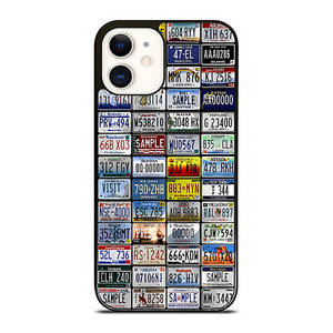 ALL STATES LICENSE PLATE COLLAGE iPhone 12 Case Cover ALL STATES LICENSE PLATE COLLAGE iPhone 12 Case Cover