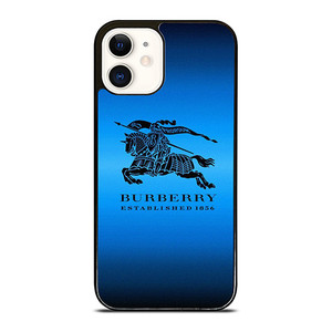 BURBERRY BLUE LOGO iPhone 12 Case Cover