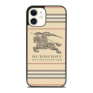BURBERRY STRIPE LOGO iPhone 12 Case Cover