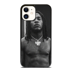 BURNA BOY RAPPER BLACK WHITE iPhone 12 Case Cover