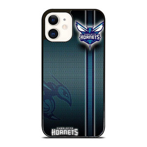 CHARLOTTE HORNETS METAL LOGO iPhone 12 Case Cover
