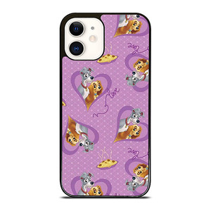 DISNEY LADY AND THE TRAMP PATTERN CARTOON iPhone 12 Case Cover DISNEY LADY AND THE TRAMP PATTERN CARTOON iPhone 12 Case Cover