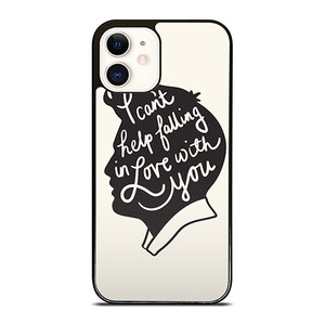 ELVIS PRESLEY SILHOUETTE QUOTES iPhone 12 Case Cover