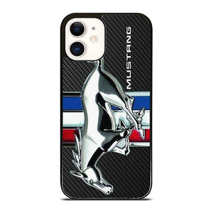 FORD MUSTANG METAL CARBON EMBLEM iPhone 12 Case Cover FORD MUSTANG METAL CARBON EMBLEM iPhone 12 Case Cover