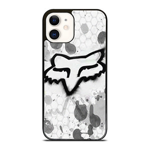 FOX RACING WHITE BRUSHED LOGO iPhone 12 Case Cover